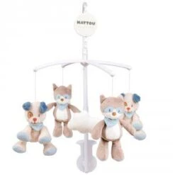 Nattou Mobile Bébé Jim Et Bob - Bleu