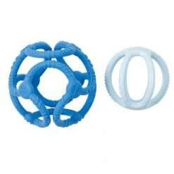 Nattou Set De 2 Balles Silicone - Bleu