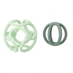 Nattou Set De 2 Balles Silicone - Menthe 3 Nattou Set De 2 Balles Silicone - Menthe