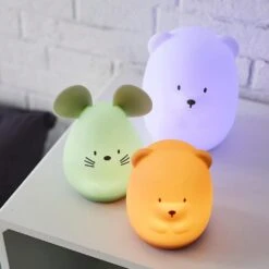 NATTOU Veilleuse Grand Ours Blanc 16cm Silicone -Nattou jo060476636 2