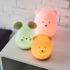 NATTOU Veilleuse Medium Ours Caramel 12cm  Silicone -Nattou jo060476643 3