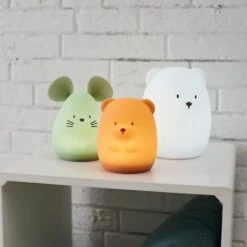 NATTOU Veilleuse Médium Souris Verte 12cm  Silicone -Nattou jo060476650 5