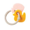NATTOU Anneau Dentition Silicone Fraise Et Canard Anneau Gris 1 NATTOU Anneau Dentition Silicone Fraise Et Canard Anneau Gris -Nattou jo083179545