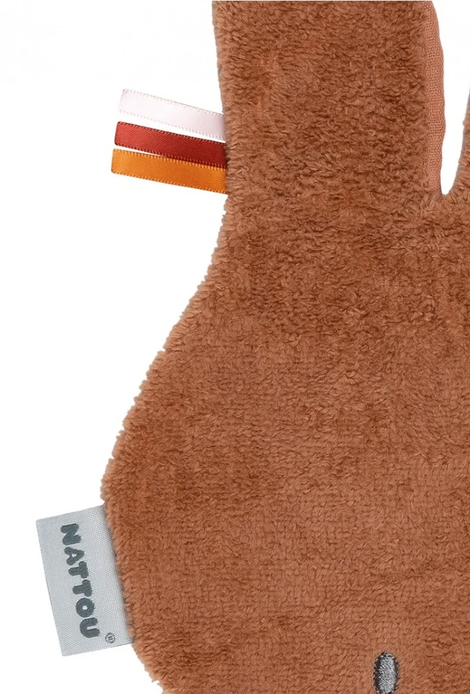 NATTOU Doudou Tête Bonnie Le Lapin Avec Anneau En Silicone 4 NATTOU Doudou Tête Bonnie Le Lapin Avec Anneau En Silicone – Image 2