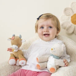 Mini Peluche Chat Lana NATTOU Mila, Lana Et Zoë -Nattou mini peluche chat lana nattou mila lana et zoe 1