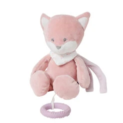 Mini-peluche Musicale Alice Le Renard NATTOU Alice Et Pomme -Nattou mini peluche musicale alice le renard rose nattou alice et pomme 2