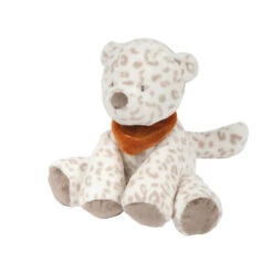 Peluche 30cm Jungo Le Léopard Des Neige NATTOU Boris & Jungo