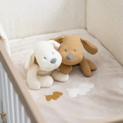 Peluche Chien Vanille Flannelle NATTOU Charlie -Nattou peluche chien vanille flannelle nattou charlie 1 1