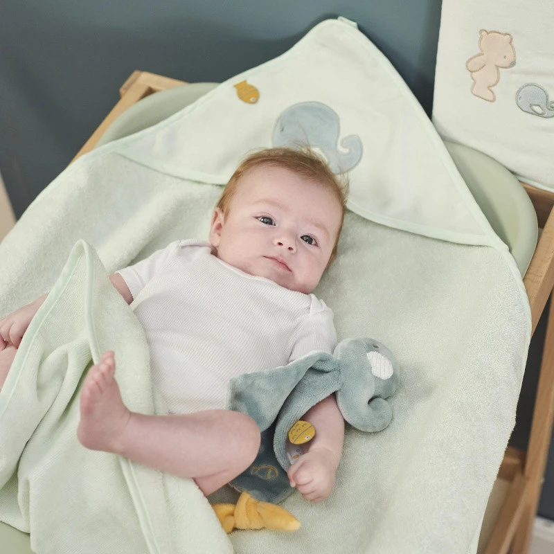 Sortie-de-bain + Gant NATTOU Roméo, Jules & Sally 4 Sortie-de-bain + Gant NATTOU Roméo, Jules & Sally – Image 2