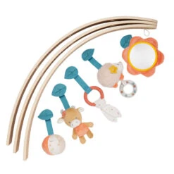 Tapis D'éveil Avec Arches En Bois NATTOU Mila, Lana Et Zoë -Nattou tapis d eveil avec arches en bois nattou mila lana et zoe 1