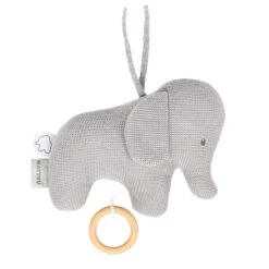 Peluche Musicale En Tricot NATTOU Tembo Gris